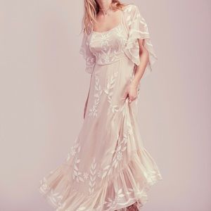 RARE free people enchanted forest maxi dress